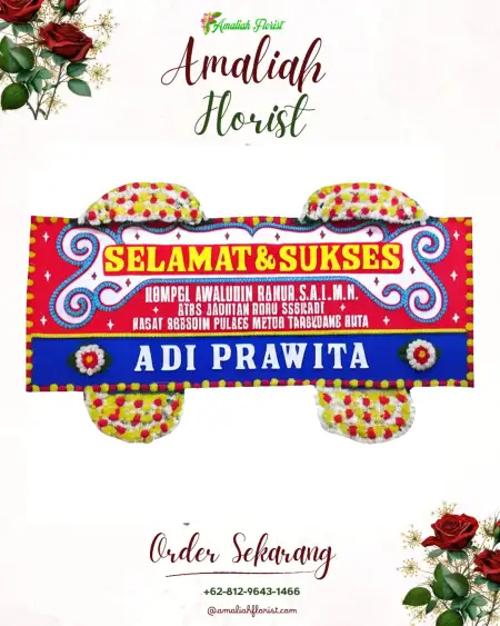 Papan Bunga Ucapan Selamat Cening