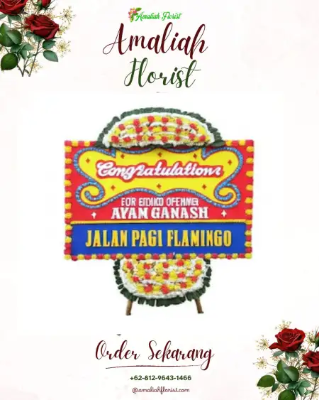 Sewa Papan Bunga Cening